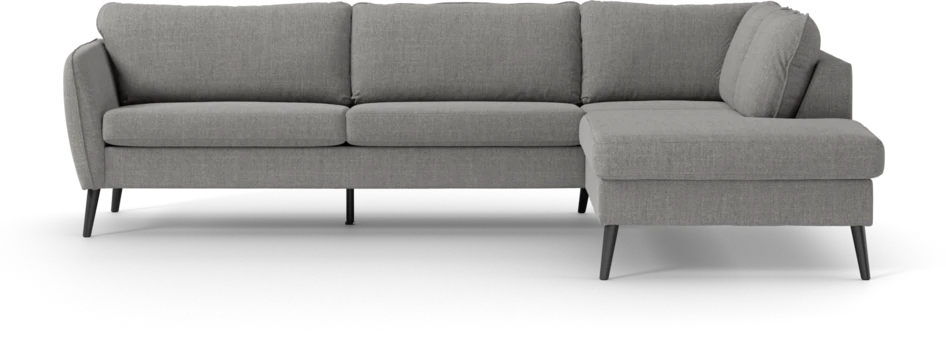 County - 2,5-sits soffa med divan höger - Grå