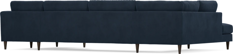 Bridge - 3-sits soffa med divan vänster och schäslong höger - Blå
