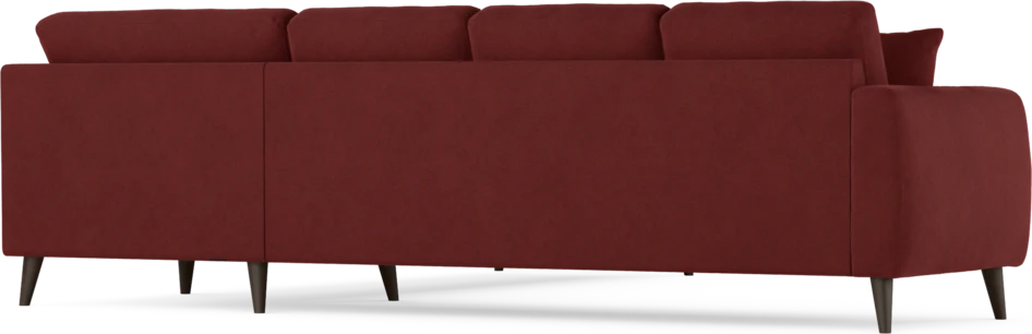 Eden - Hörnsoffa, 3+3-sits - Röd
