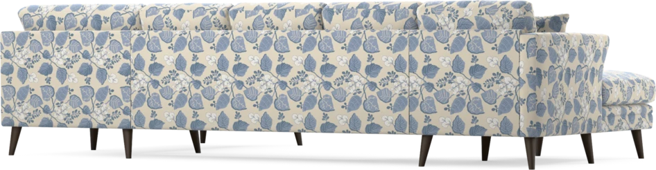 Eden - 3-sits soffa med schäslong vänster och divan höger - Flerfärgad