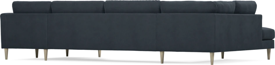 Bridge - 3-sits soffa med divan vänster och schäslong höger - Blå