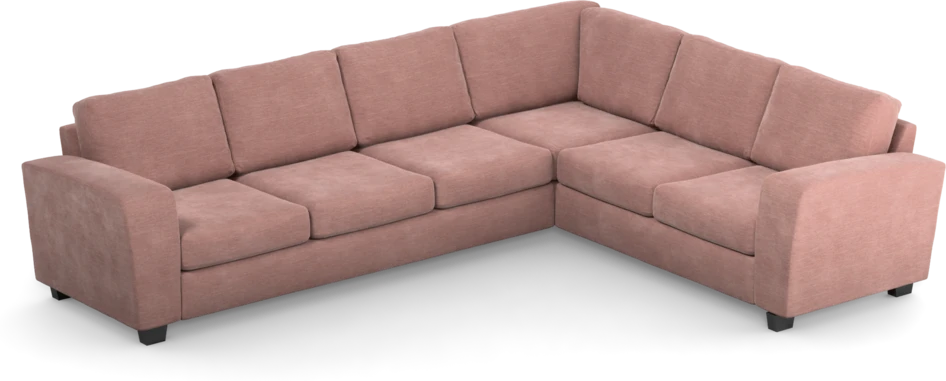 Friday - Hörnsoffa, 3+2-sits - Rosa