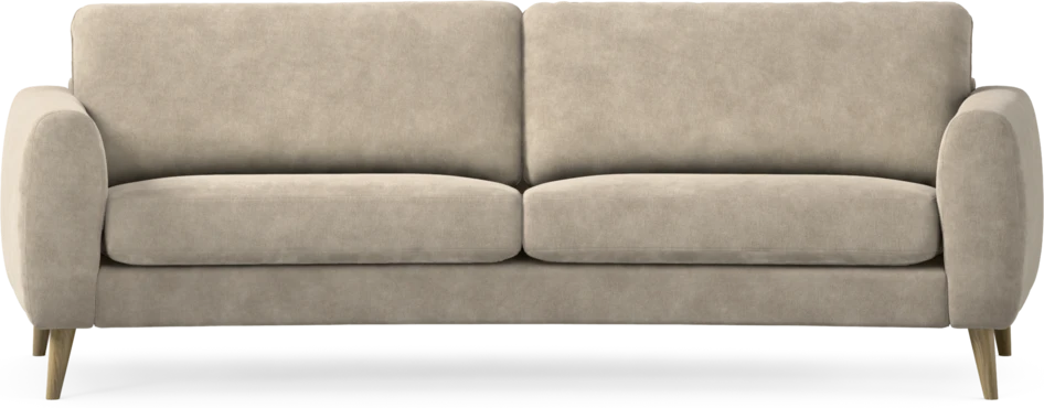 Bridge - 3-sits soffa svängd - Beige
