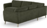 Bridge - Hörnsoffa, 2+2-sits - Grön