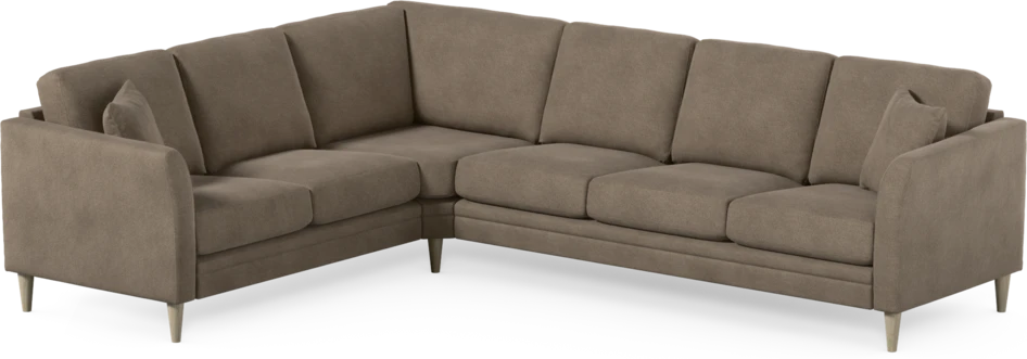 Eden - Hörnsoffa, 2+3-sits - Brun