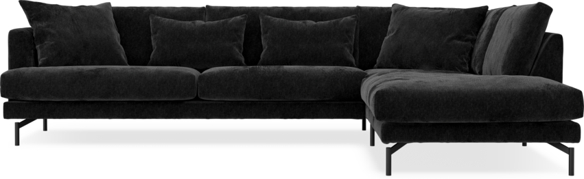 Harper - 3-sits soffa med divan höger - Grå