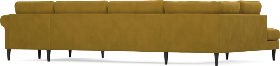 Bridge - 3-sits soffa med divan vänster och schäslong höger - Gul