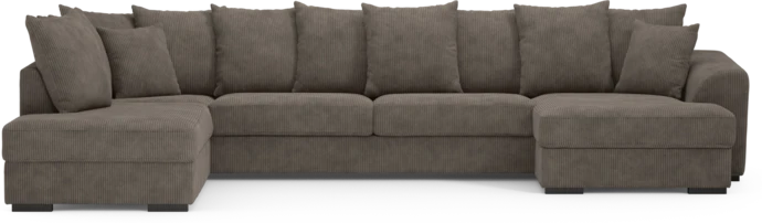 Town, 3-sits soffa med divan vänster och schäslong höger