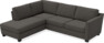 Friday - 2,5-sits soffa med divan vänster - Grå