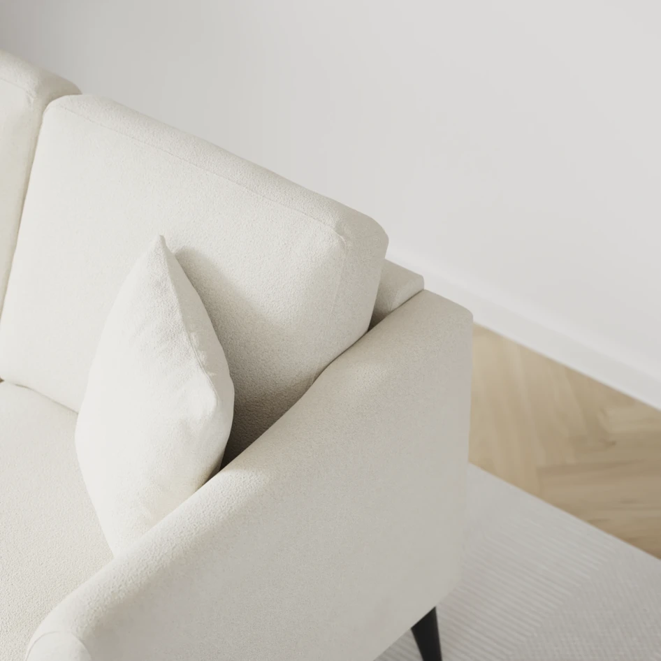 Eden - 2,5-sits soffa - Vit