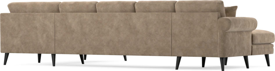 Eden - 3-sits soffa med schäslong vänster och divan höger - Beige
