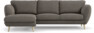 Madison Lux - 2-sits soffa med schäslong vänster - Brun