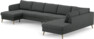 County - 4-sits soffa med schäslong vänster och divan höger - Grå