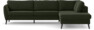 County - 2,5-sits soffa med divan höger - Grön