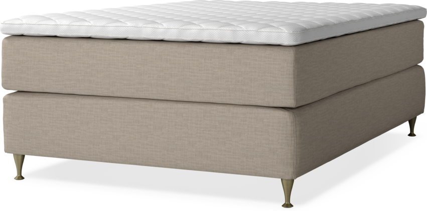 Delux Dream - Kontinentalsäng, enkelsäng med bäddmadrass - Beige