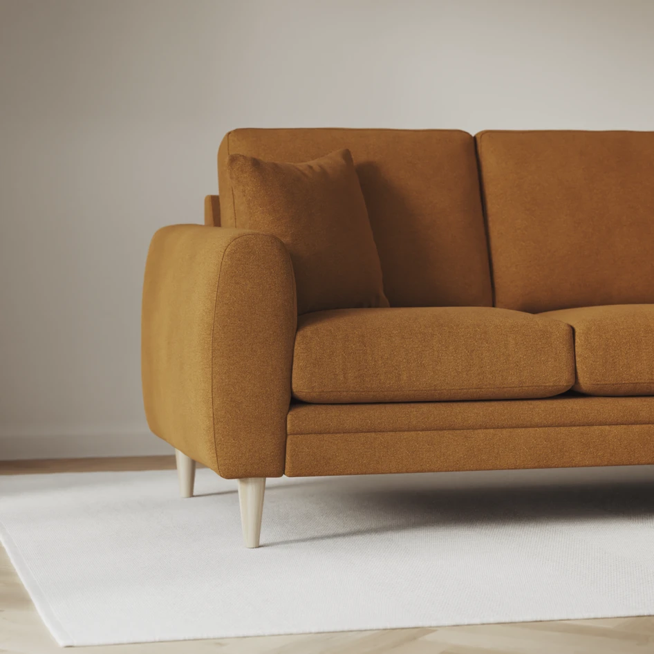 Eden - 2,5-sits soffa svängd - Gul