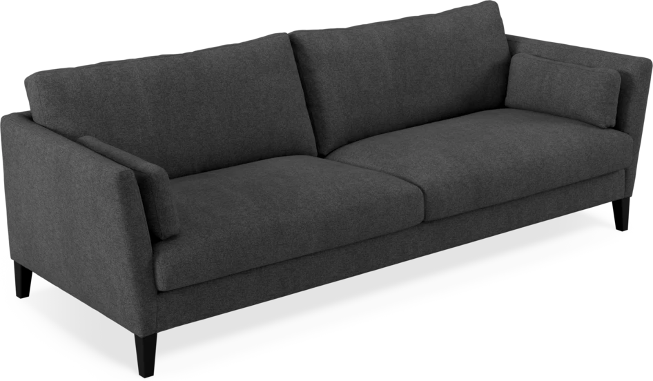 Winston - 4-sits soffa - Svart