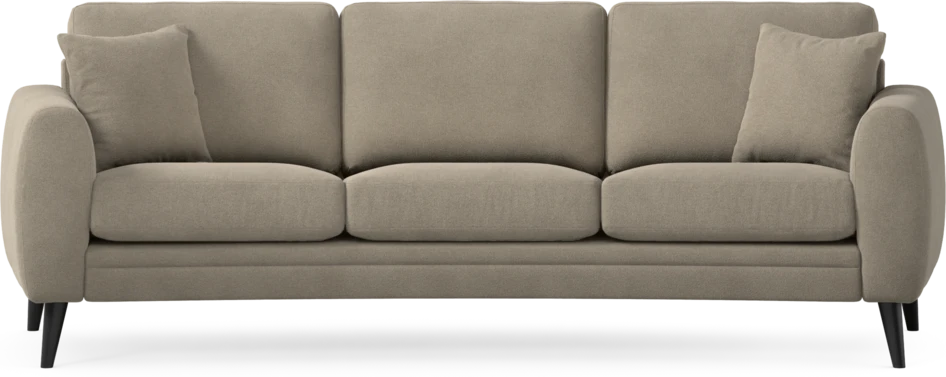 Eden - 3-sits soffa svängd - Beige