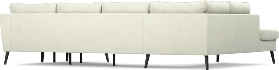 County - 3-sits soffa med divan vänster och schäslong höger - Vit