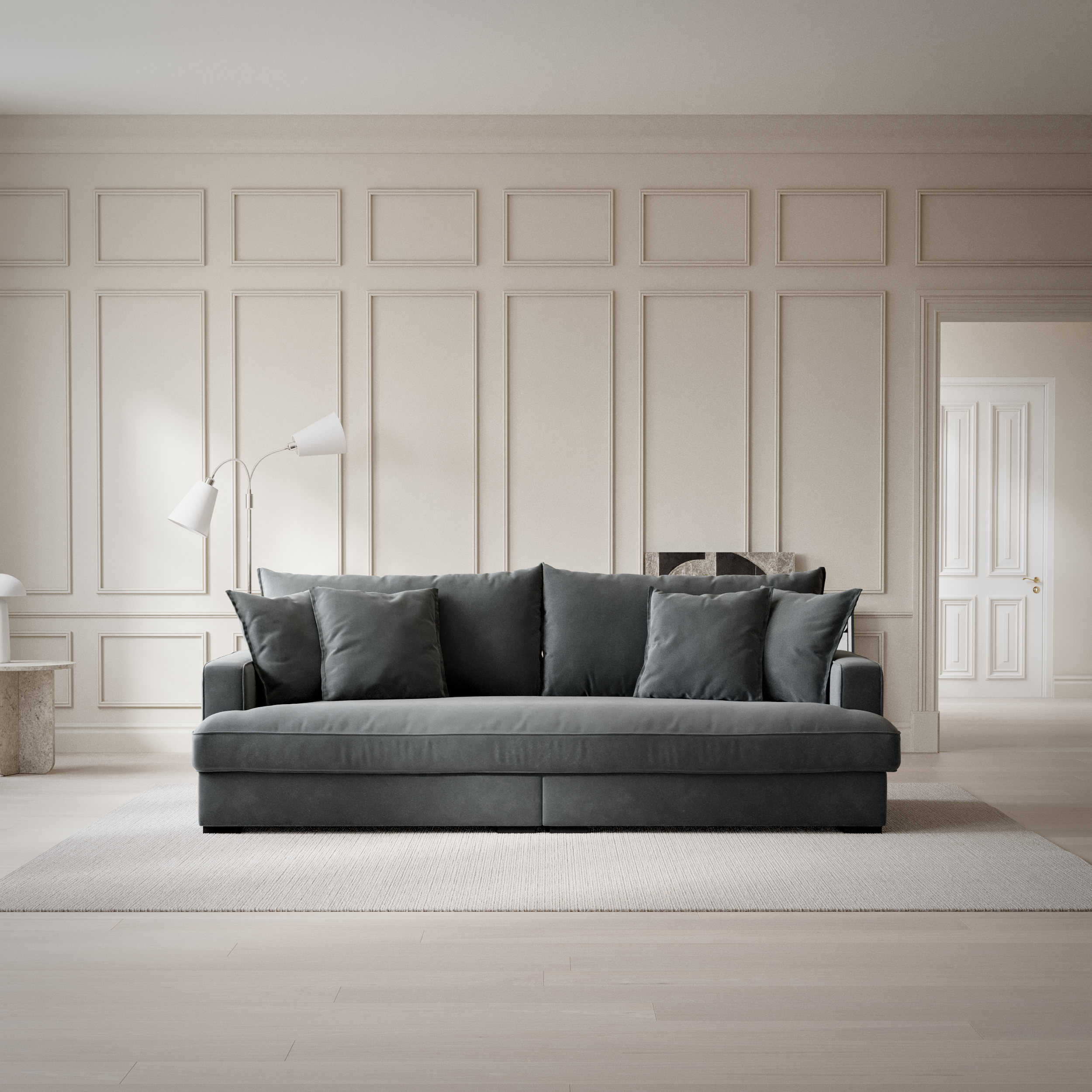 Rossi - 3-sits soffa, hel dyna - inspiration