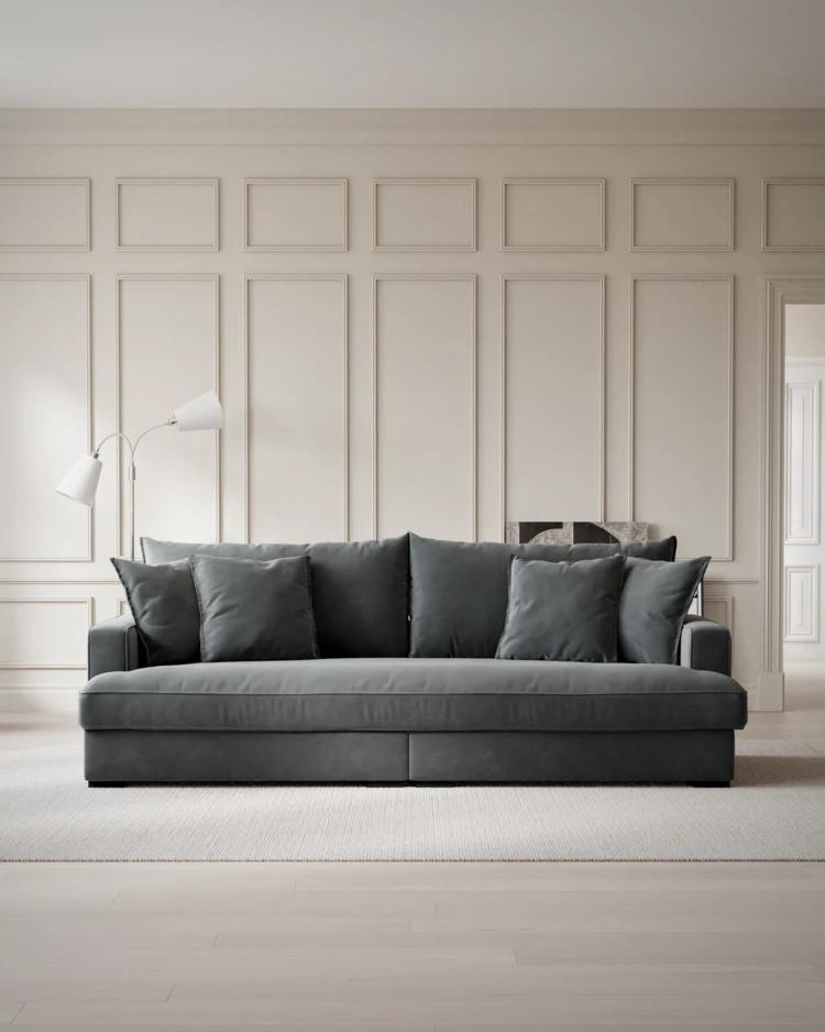 Rossi - 3-sits soffa, hel dyna - inspiration