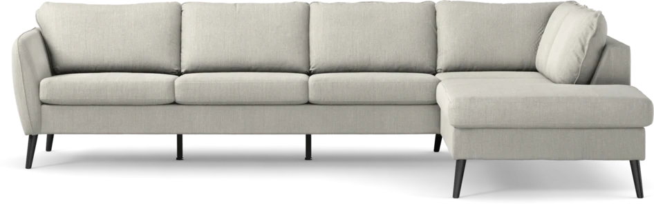County - 3-sits soffa med divan höger - Grå