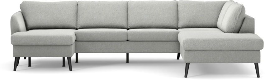 County - 3-sits soffa med schäslong vänster och divan höger - Grå