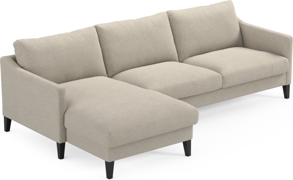 Winston - 3-sits soffa med schäslong, vändbar - Beige