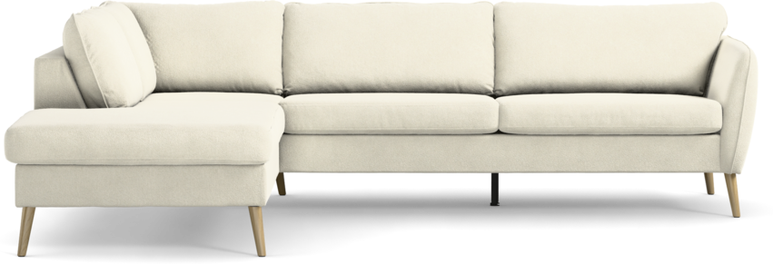 County - 2,5-sits soffa med divan vänster - Vit