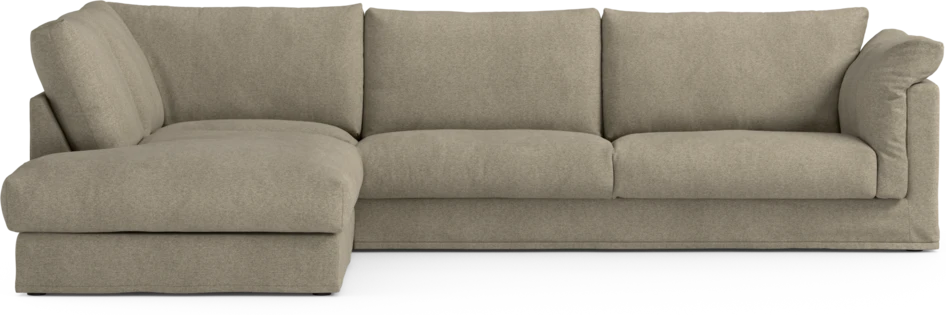 Cherrie Klädsel - Klädsel till 3-sits soffa med divan vänster - Grå