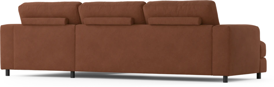 Noma - 3-sits soffa med schäslong höger - Orange