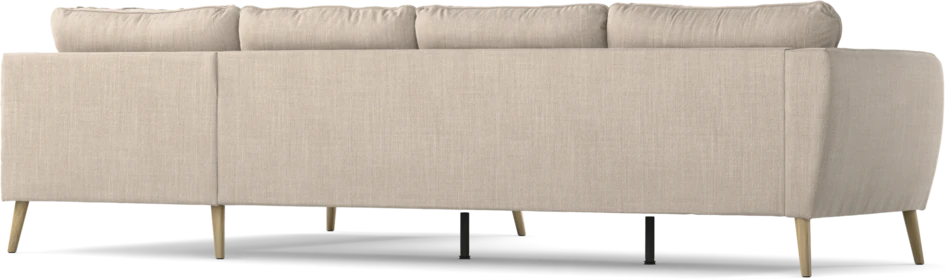 County - 3-sits soffa med divan höger - Beige