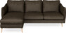 Madison Lux - 2-sits soffa med schäslong vänster - Brun