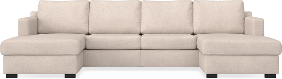 Friday - 2-sits soffa med två schäslonger - Beige