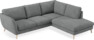 Madison - 2-sits soffa med divan höger - Vit