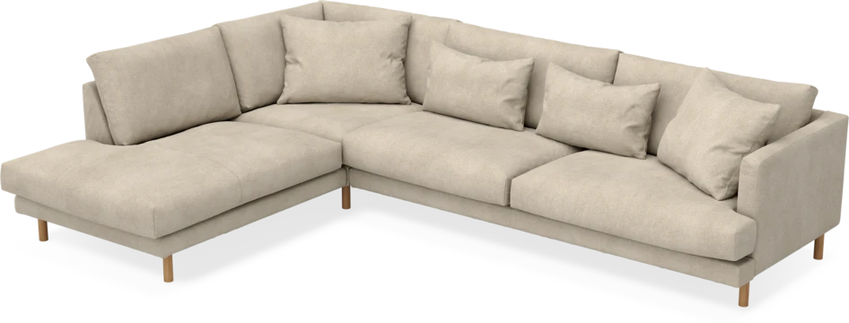 Harper - 3-sits soffa med divan vänster - Beige