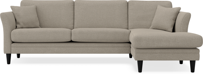 Eden - 2,5-sits soffa med schäslong - Beige