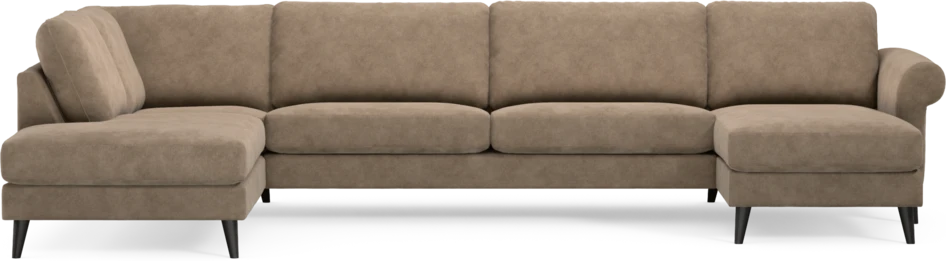 Bridge - 3-sits soffa med divan vänster och schäslong höger - Beige