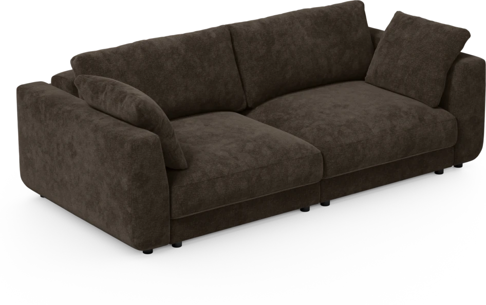 Amie - Bäddsoffa 3-sits - Brun