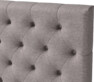 Delux Pikerad XL - Sänggavel, 90-210 cm - Grå
