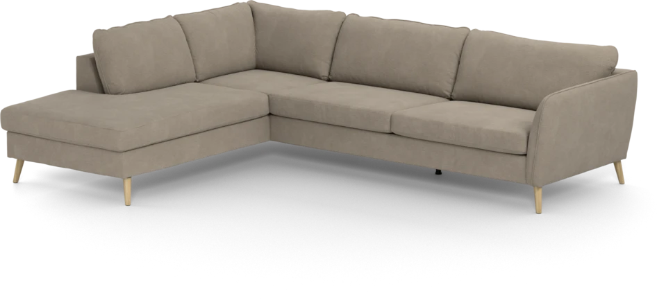 County - 2,5-sits soffa med divan vänster - Beige