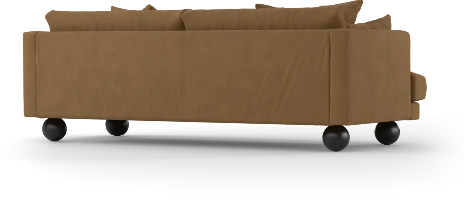 Harper - 3-sits soffa, hel dyna - Gul