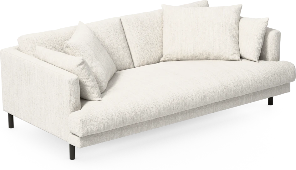 Harper - 3-sits soffa, hel dyna - Vit
