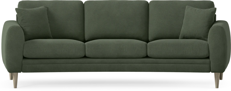 Eden - 3-sits soffa svängd - Grön
