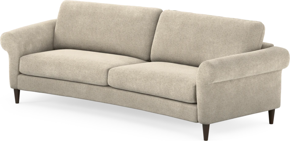 Bridge - 3-sits soffa svängd - Beige