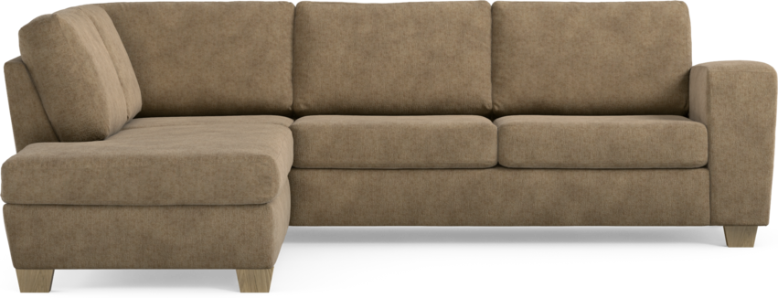 Friday - 2,5-sits soffa med divan vänster - Brun