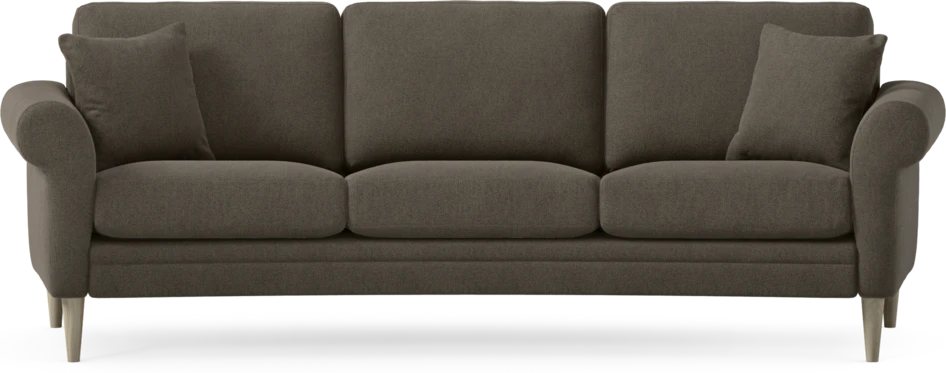 Eden - 3-sits soffa svängd - Brun