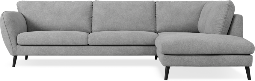 Madison Lux - 3-sits soffa med divan höger - Vit
