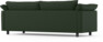Cherrie - 3-sits soffa, hel dyna, fast klädsel - Grön
