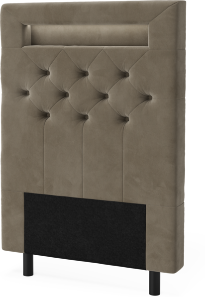 New York led - Sänggavel, 90-210 cm - Brun
